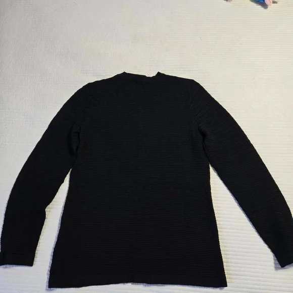 Women's Karl Lagerfeld Paris Black Cardigan with Gold Buttons, Size S NWT - Picture 10 of 13